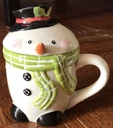 Snowman Mug w/ Cover/Lid