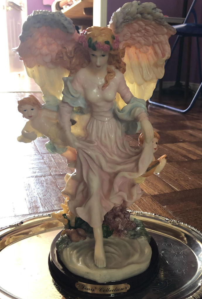 Vintage Angel w/ Babies Figurine