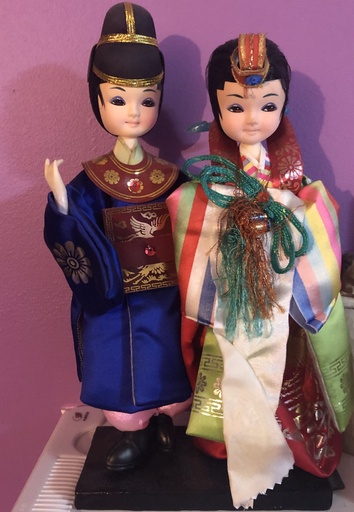 Vintage Korean Native Traditional Dolls