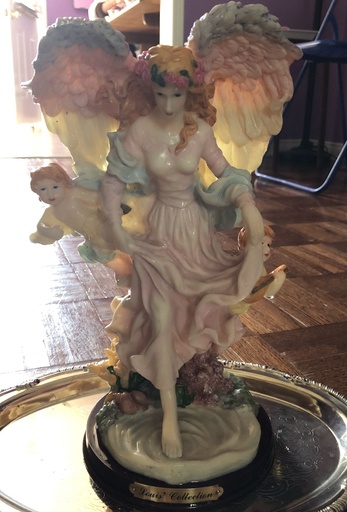 Vintage Angel w/ Babies Figurine