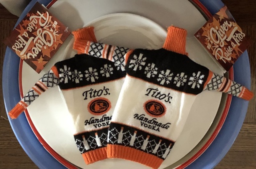 Tito's Handmade Vodka Bottle Sweater/Cover